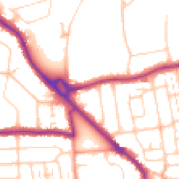Daytime road noise heatmap for BN14 9HU