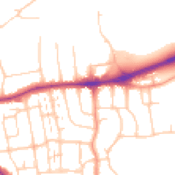 Daytime road noise heatmap for BN14 9JH