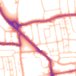 Daytime road noise heatmap for BN14 9LD
