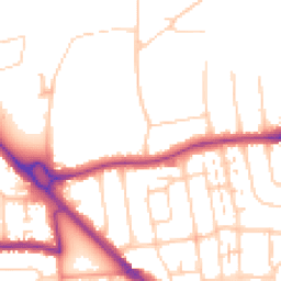 Daytime road noise heatmap for BN14 9NH