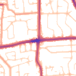 Daytime road noise heatmap for BN14 9RY
