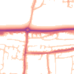 Daytime road noise heatmap for BN16 1AA