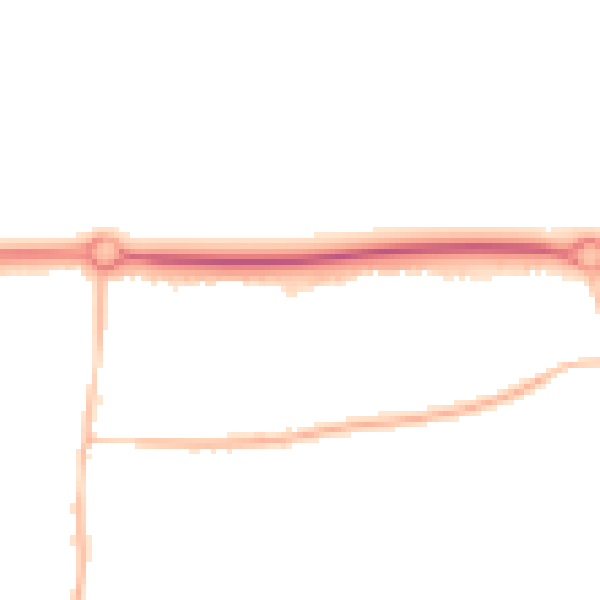 Night-time road noise heatmap for BN16 1AB