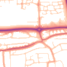 Daytime road noise heatmap for BN16 1AD