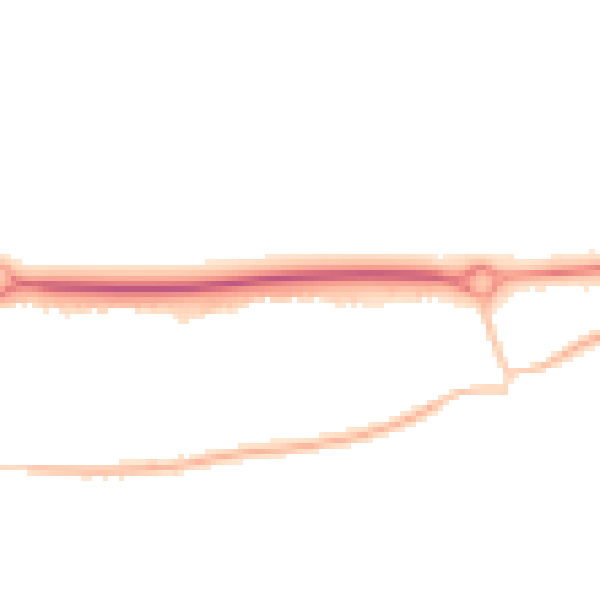 Night-time road noise heatmap for BN16 1AE