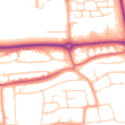 Daytime road noise heatmap for BN16 1AF