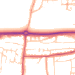 Daytime road noise heatmap for BN16 1AL