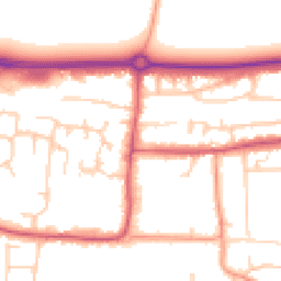 Daytime road noise heatmap for BN16 1AR