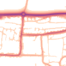 Daytime road noise heatmap for BN16 1AT