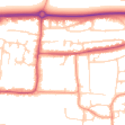 Daytime road noise heatmap for BN16 1AY