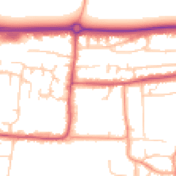 Daytime road noise heatmap for BN16 1AZ