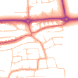 Daytime road noise heatmap for BN16 1BN