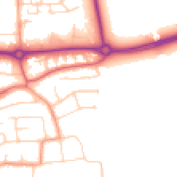 Daytime road noise heatmap for BN16 1BT