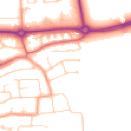 Daytime road noise heatmap for BN16 1BU