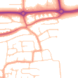 Daytime road noise heatmap for BN16 1BW