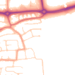 Daytime road noise heatmap for BN16 1BY
