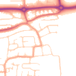 Daytime road noise heatmap for BN16 1DA