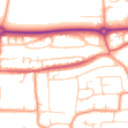 Daytime road noise heatmap for BN16 1DE