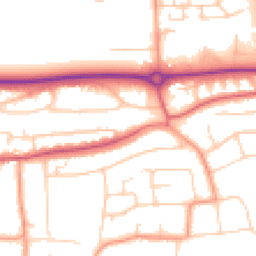 Daytime road noise heatmap for BN16 1DF
