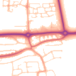 Daytime road noise heatmap for BN16 1DL