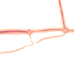 Night-time road noise heatmap for BN16 1DN