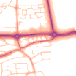 Daytime road noise heatmap for BN16 1DP