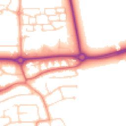 Daytime road noise heatmap for BN16 1DR