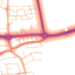 Daytime road noise heatmap for BN16 1DS