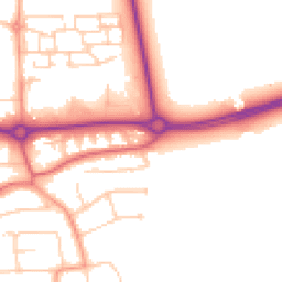 Daytime road noise heatmap for BN16 1DU