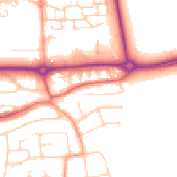 Daytime road noise heatmap for BN16 1DZ