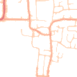 Daytime road noise heatmap for BN16 1HR