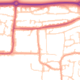 Daytime road noise heatmap for BN16 1HT