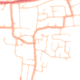 Daytime road noise heatmap for BN16 1JT