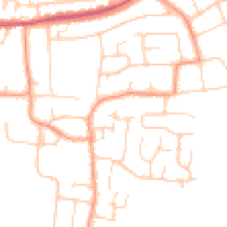 Daytime road noise heatmap for BN16 1JZ