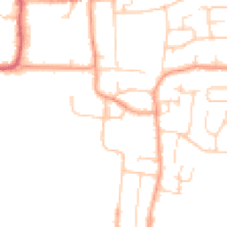 Daytime road noise heatmap for BN16 1LJ