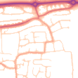 Daytime road noise heatmap for BN16 1RE