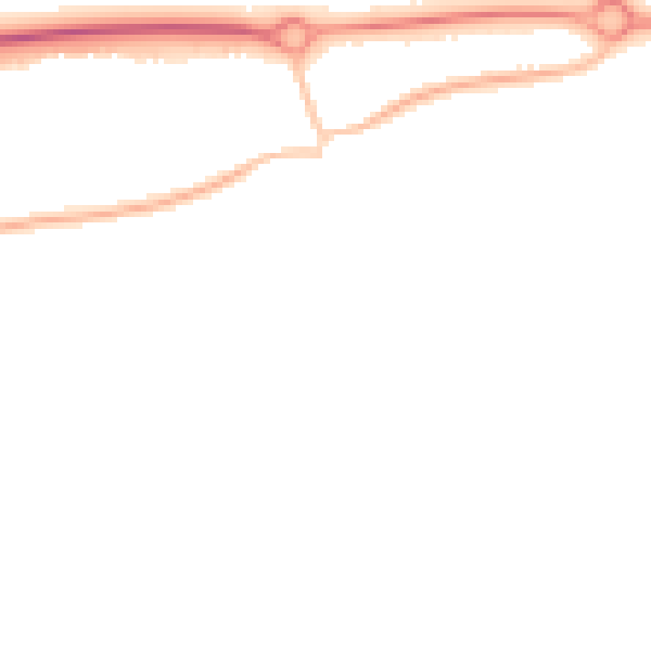 Night-time road noise heatmap for BN16 1RE