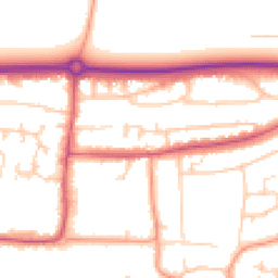 Daytime road noise heatmap for BN16 1TJ
