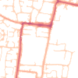 Daytime road noise heatmap for BN16 2HE