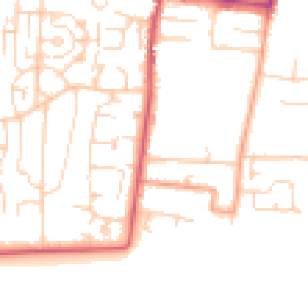Daytime road noise heatmap for BN16 2HS