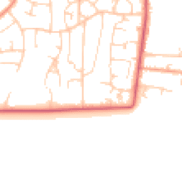 Daytime road noise heatmap for BN16 2JD