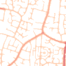 Daytime road noise heatmap for BN16 2NZ