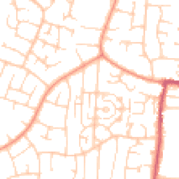 Daytime road noise heatmap for BN16 2PD