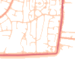 Daytime road noise heatmap for BN16 2QF
