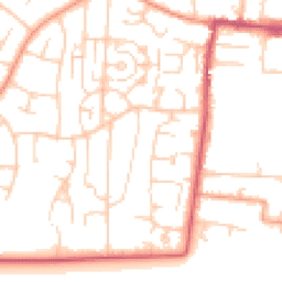 Daytime road noise heatmap for BN16 2QW