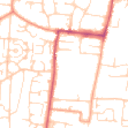 Daytime road noise heatmap for BN16 2RJ