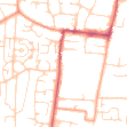 Daytime road noise heatmap for BN16 2RR