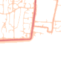Daytime road noise heatmap for BN16 2SJ