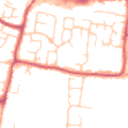 Daytime road noise heatmap for BN16 3BA