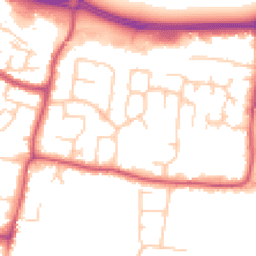 Daytime road noise heatmap for BN16 3JG